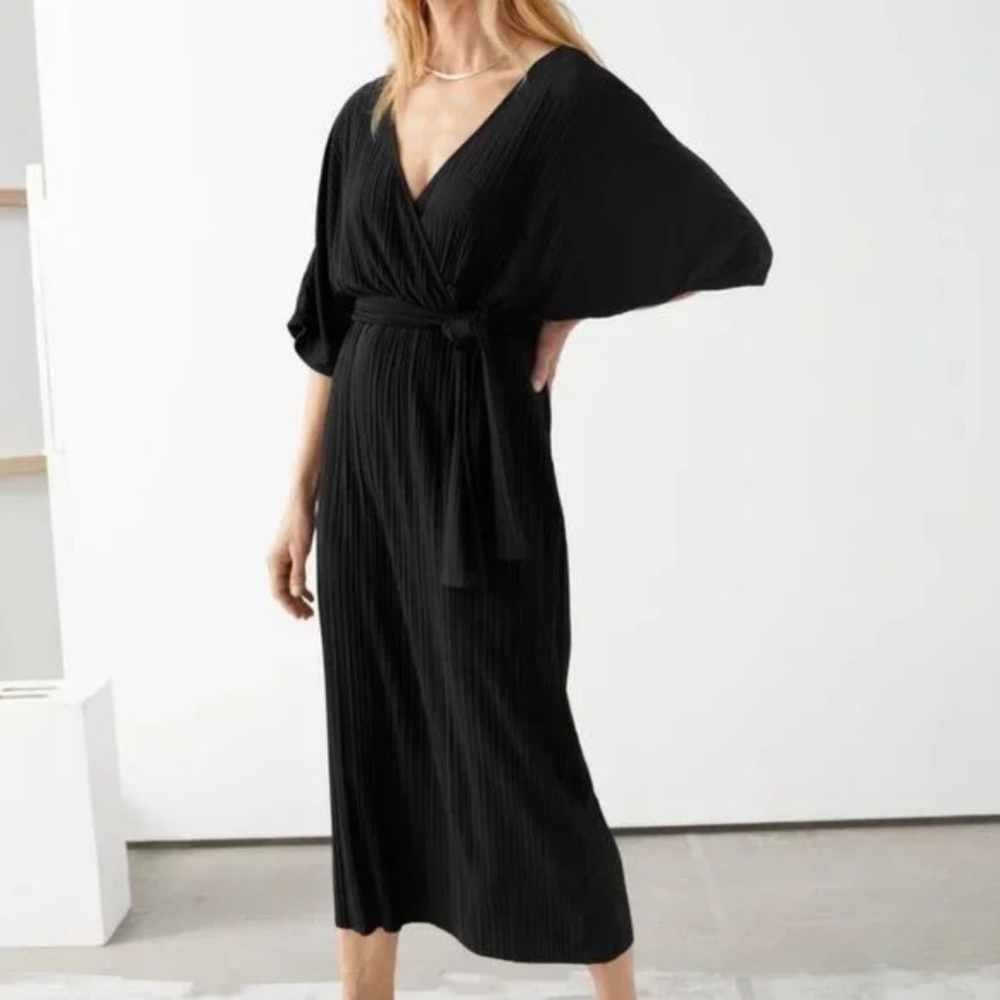 NWT & Other Stories Belted Back Slit Maxi Dress size 4 - Picture 1 of 9